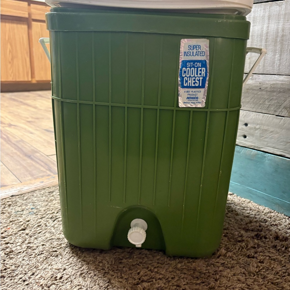 Green Insulated Cooler Chest